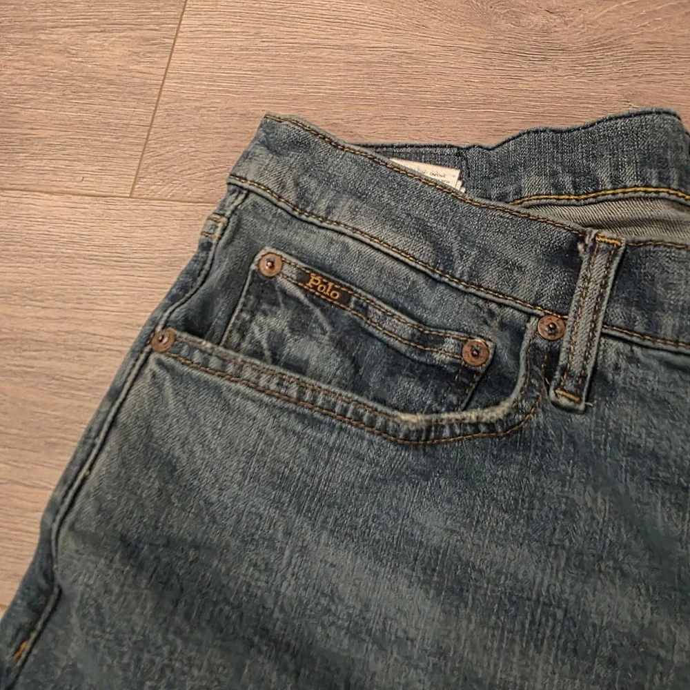 Polo Ralph Lauren Jeans Mens 36x34 Blue Hampton Relaxed Straight Denim Normcore